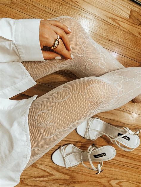 white gucci sheer tights|Gucci stockings price.